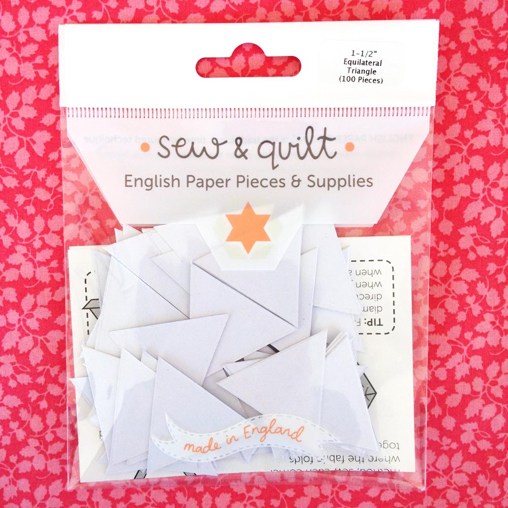 2 Equilateral Triangle English Paper Piecing EPP Set of 100 