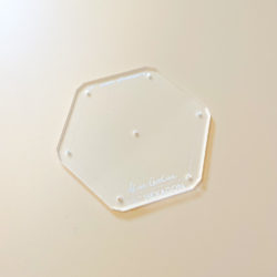 1 1/2" hexagon acrylic shape