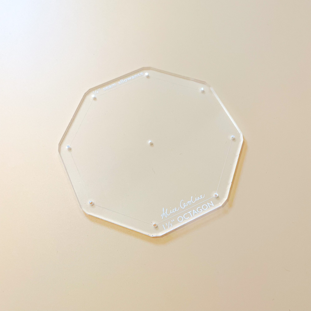 1 1/2" Octagon acrylic template