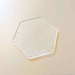 1 3/4" hexagon acrylic template