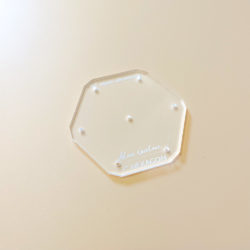 1" hexagon acrylic template