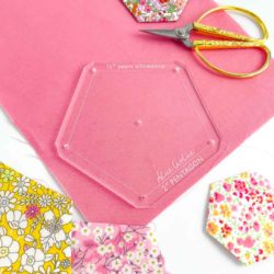 pentagon acrylic shape for English paper piecing