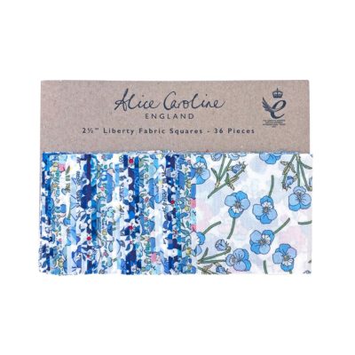 Pretty blue fabric squares from Alice Caroline