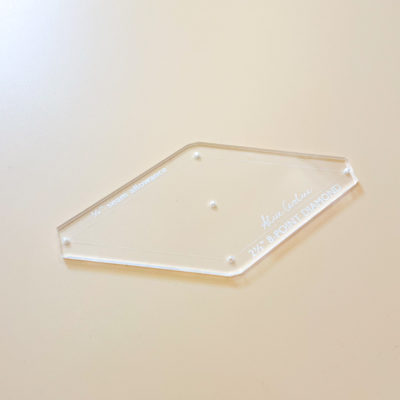2 1/2" diamond acrylic shape