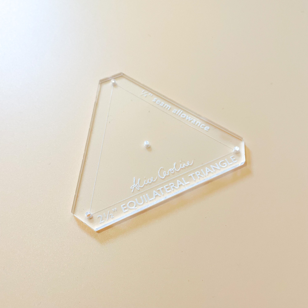 2 1/2" Triangle Acrylic Shape