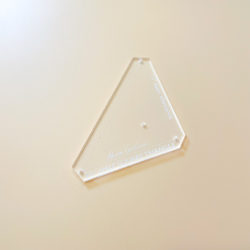 2 1/2" half square triangle template