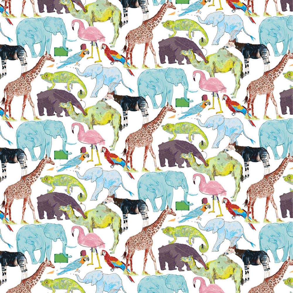 Liberty Tana Lawn Fabric Queue for the Zoo F-CC