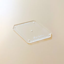 2" 6 point diamond acrylic shape