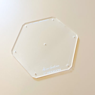 2" hexagon acrylic template