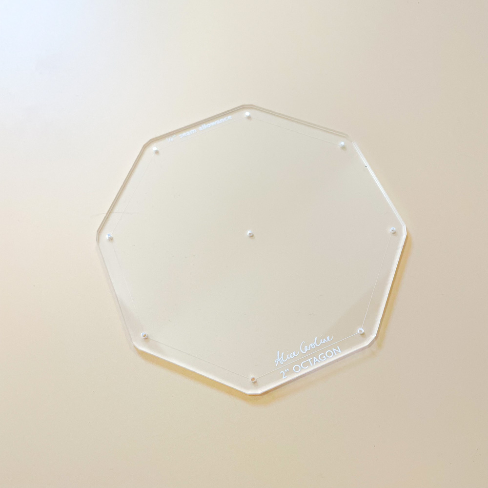 2" Octagon acrylic template
