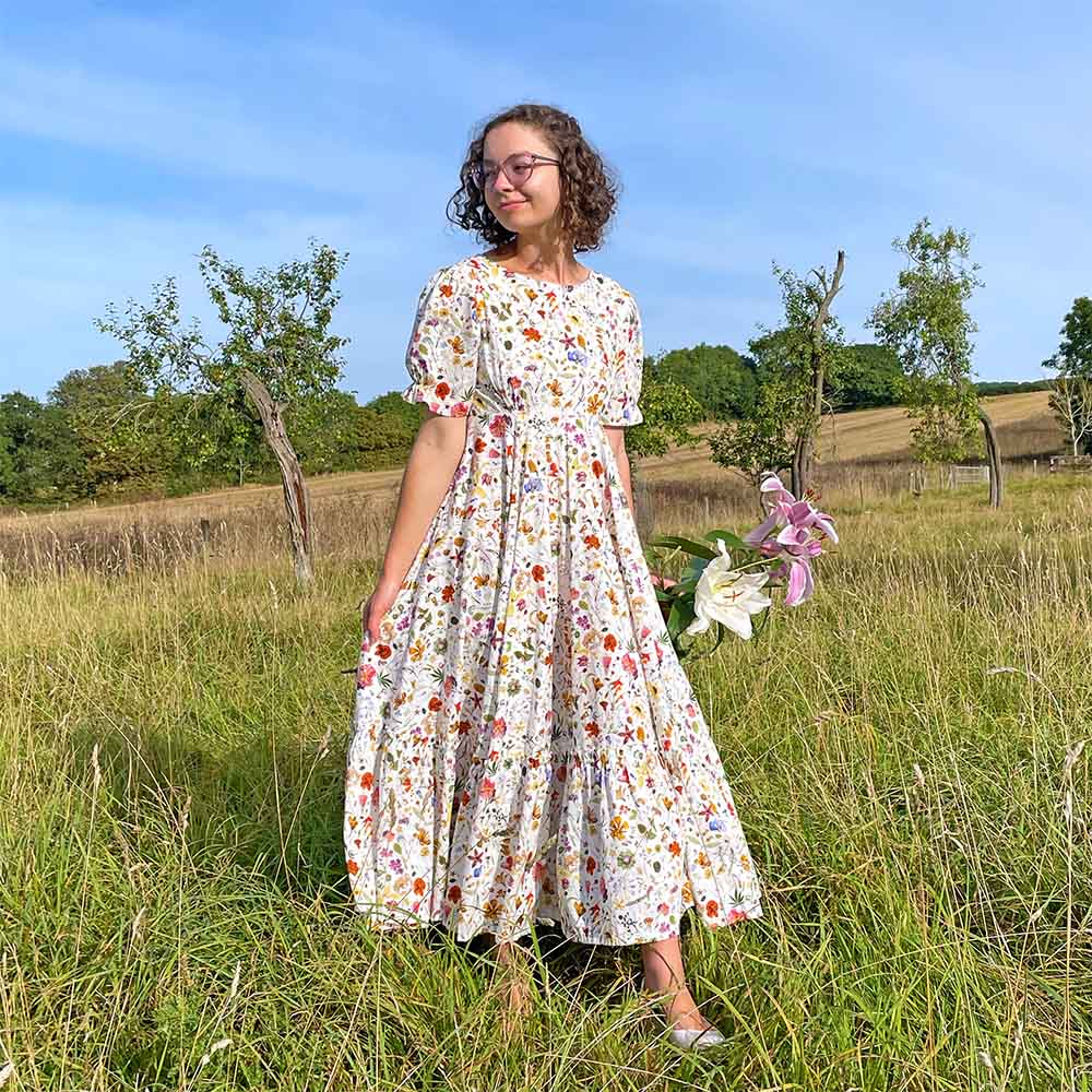 Liberty Tana Lawn Fabric Floral Eve dress