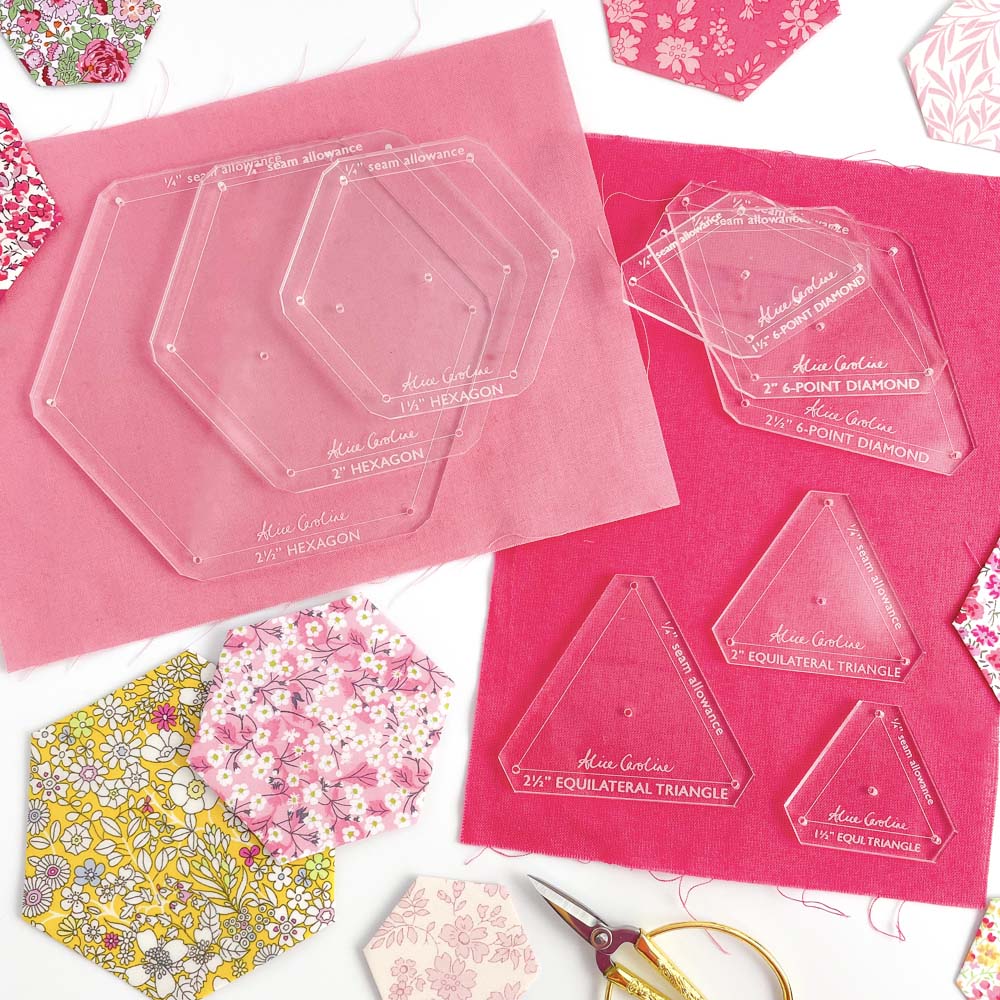 English paper piecing acrylic template set