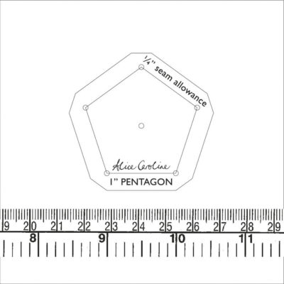 1" pentagon acrylic shape