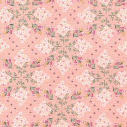 Pink Geometric Floral Fabric
