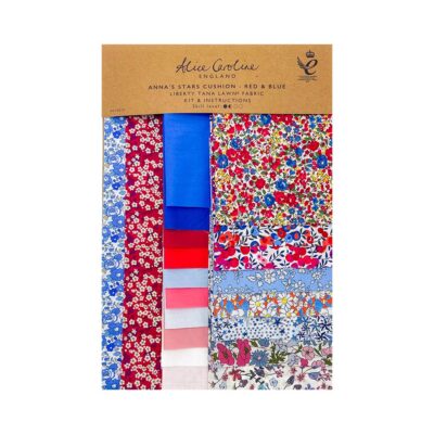 Anna's Stars Cushion Kit In Blue and Red