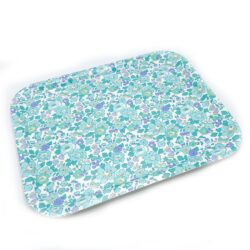 Turquoise Vintage Floral Tray