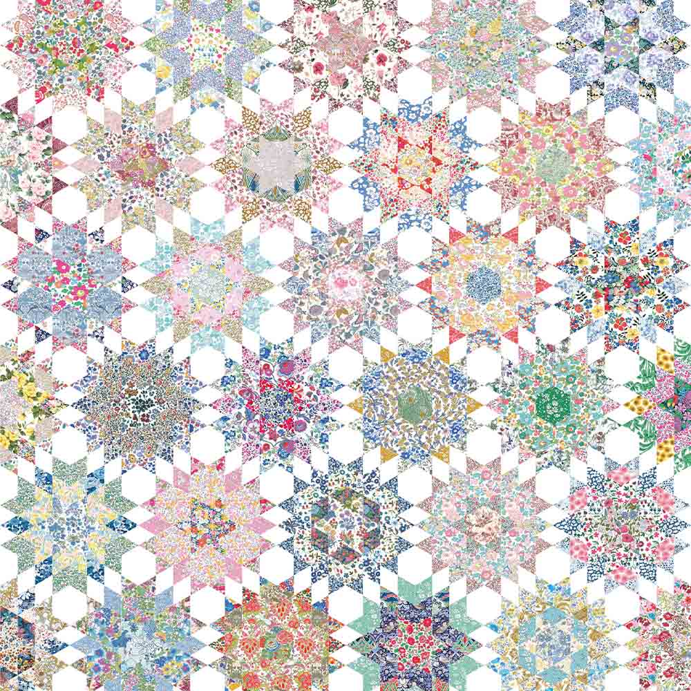 Floral Mosaic Quilt BOM | EPP | English Paper Piecing