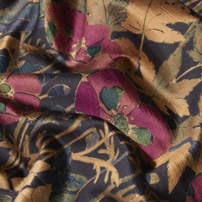 Liberty Interiors Fabric Faria Flowers Dragonfly A Vintage Velvet ...