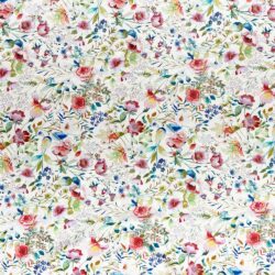 Cotton Velvet Interiors Fabric English Garden Seashell