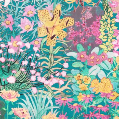 Exclusive Liberty Tana Lawn Fabric Anna's Garden Teal