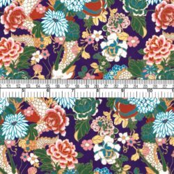 Liberty Tana Lawn Fabric Floral Print With Dragons