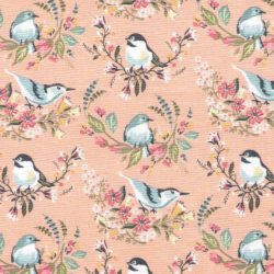 Pink Bird Print Cotton