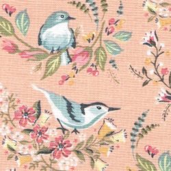 Pink Pretty Bird Fabric