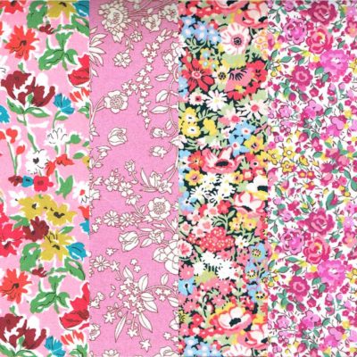 Liberty Tana Lawn Fabric Perfect Pinks Fat Quarter Bundle
