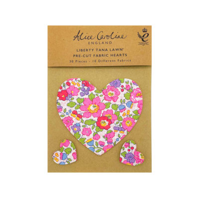 Pink Fabric Hearts Applique Kit