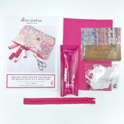 Pink English paper piecing starter kit