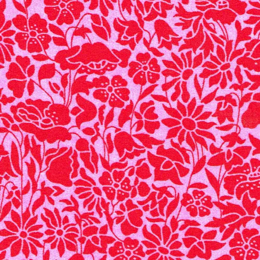 Red Dressmaking Cotton Fabric