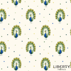 Liberty Quilting Cotton Proud Peacocks B