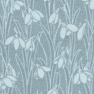 Grey Blue Quilting Cotton