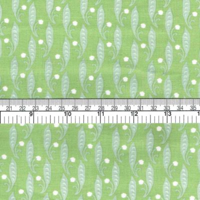 pea green snowdrop fabric