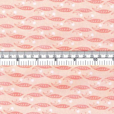 Pink Leaf Cotton Fabric