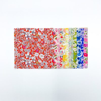 4.5" Rainbow Fabric Charm Squares