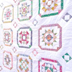 Liberty Fabric Quilt With Patchwork Squares