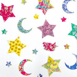 Liberty Fabric Shapes For Appliqué | Stars And Moons