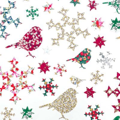 Christmas Robin Fabric Shapes | Liberty Fabric Shapes | Alice Caroline