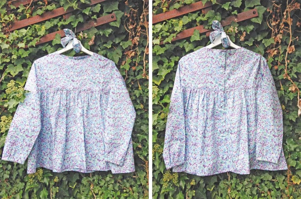 Blouse liberty Wiltshire and organic cotton blouse