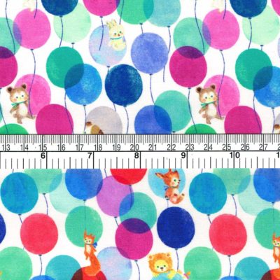 Cute Balloon Print Bright Fabric